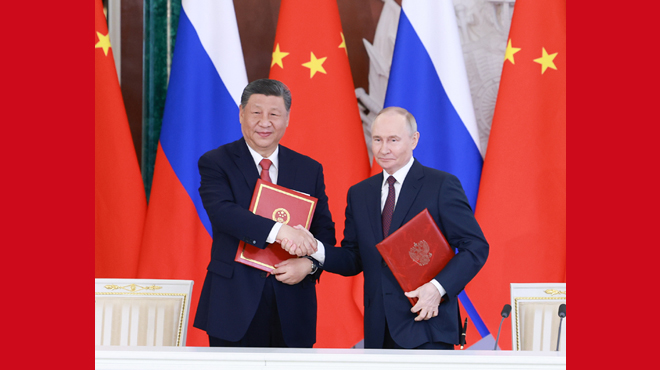 习近平同俄罗斯总统普京会谈