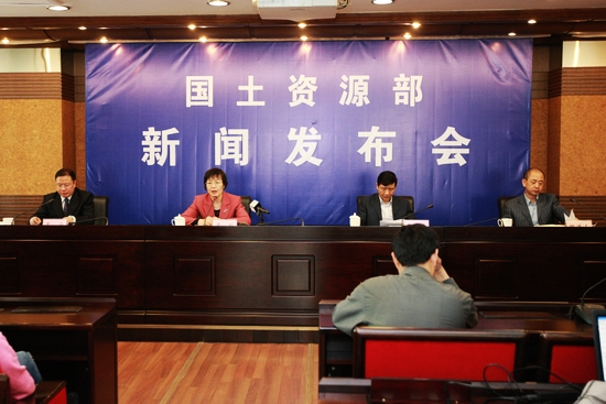 国土资源部地质灾害防治工作新闻发布会现场（一）