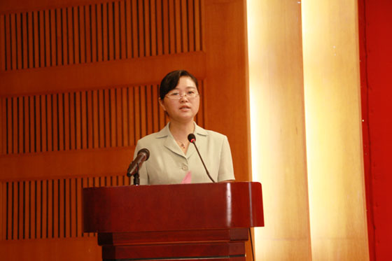 安徽省庐江县长刁吉润发言